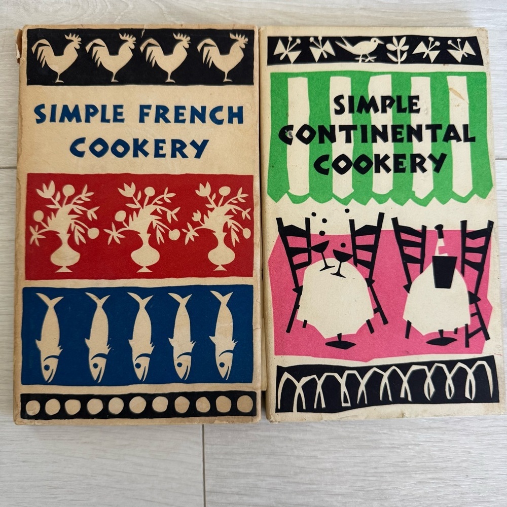 Vintage Simple French Cookery 1958 + Simple Continental Cookery 1968